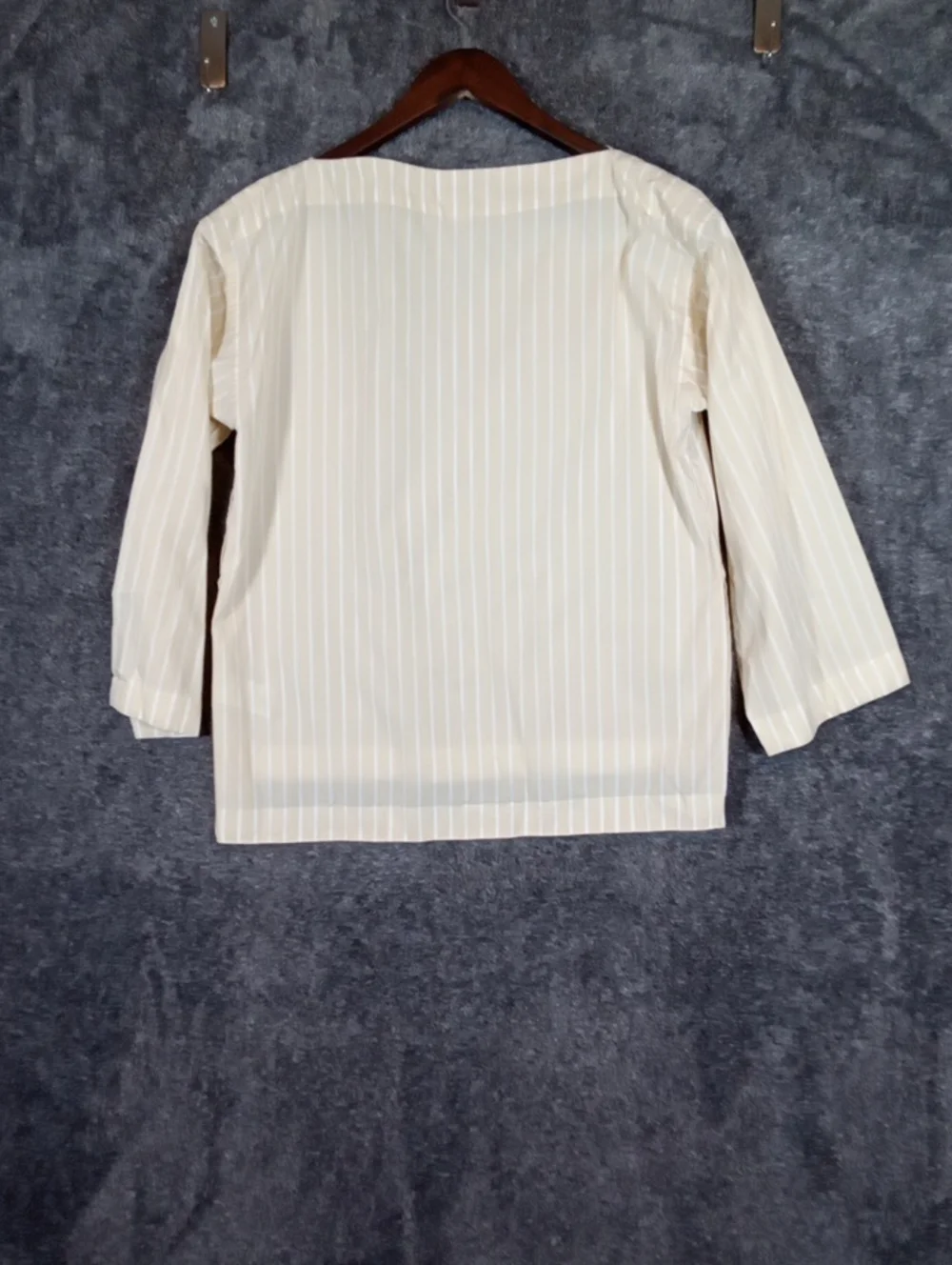 J Crew Ciel Top Striped Cotton Top Butter Yellow Striped Boat Neck Preppy Womens
